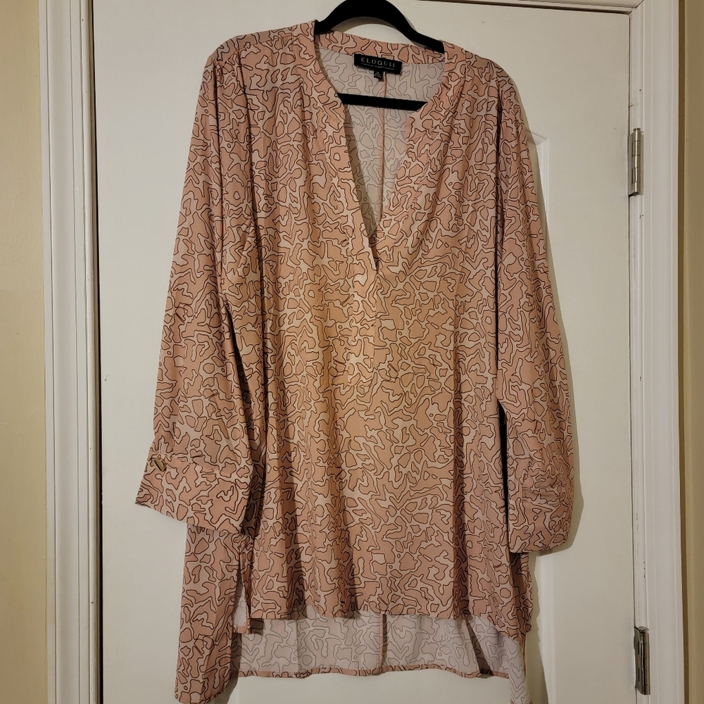 Eloquii Patterned Blouse